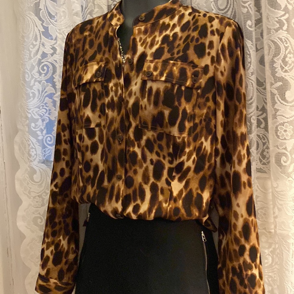 Jones New York Sport long sleeve blouse size small